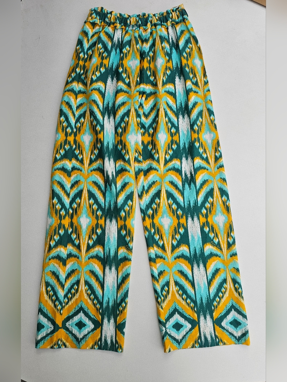 Farm Rio Tropical Tapestry Linen Blend Pants